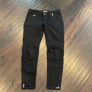 Burberry Brit black moto jeans